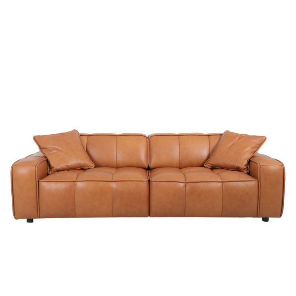 CUBE 2.5 SEATER LEATHER SOFA