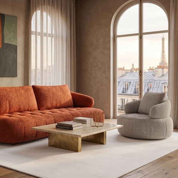 PEBBLE 2.5 SEATER FABRIC SOFA