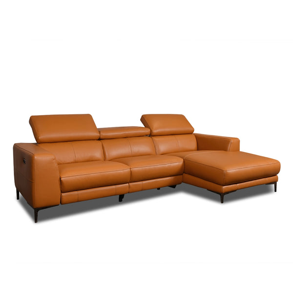 MONDRIAN 3 SEATER LEATHER RECLINER