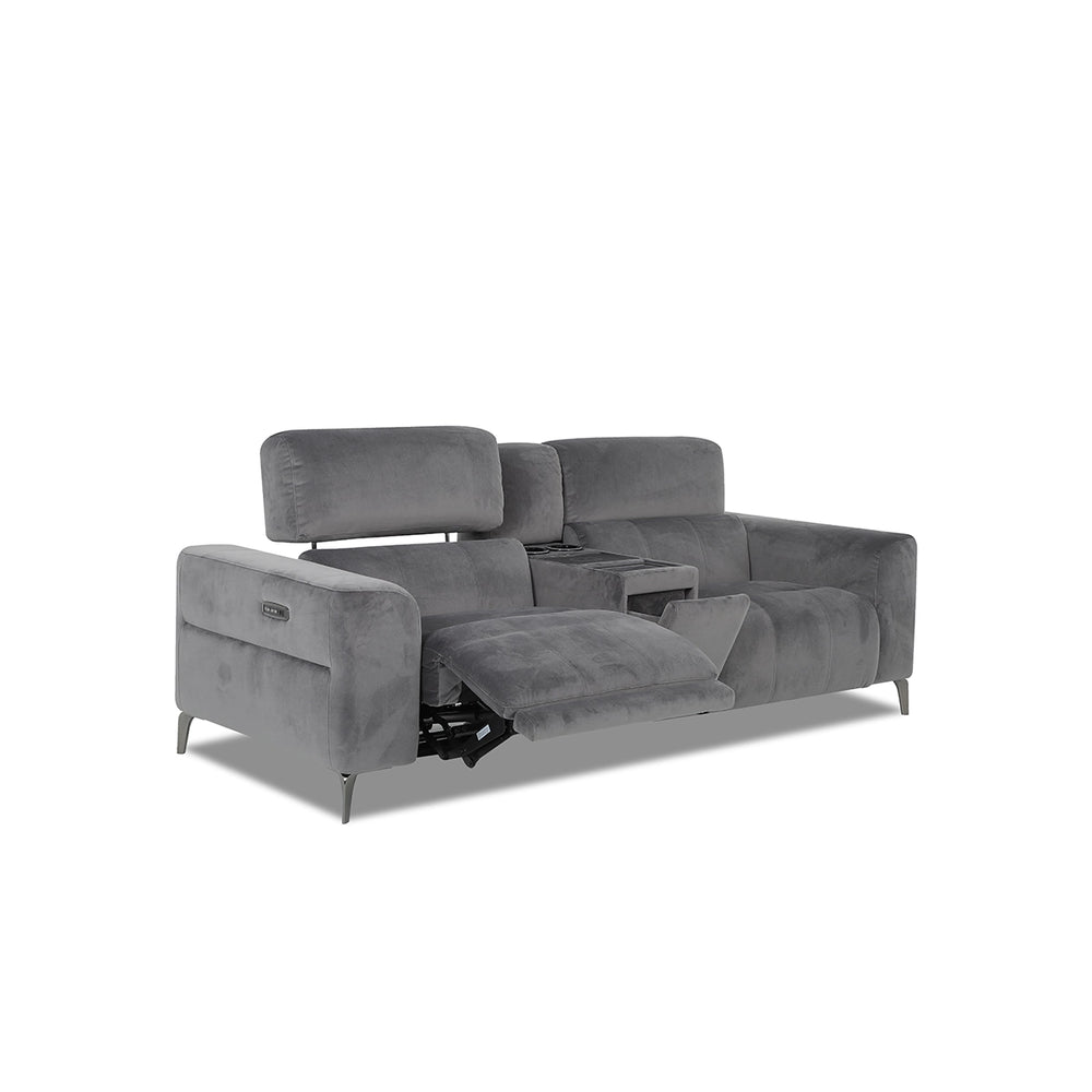 HOMESTAGE 3 SEATER FABRIC RECLINER